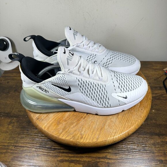 Nike Air Max 270 Men's Size 13 White Black Shoes Sneakers AH8050-100